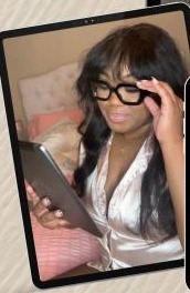 Mani J on tablet mockup